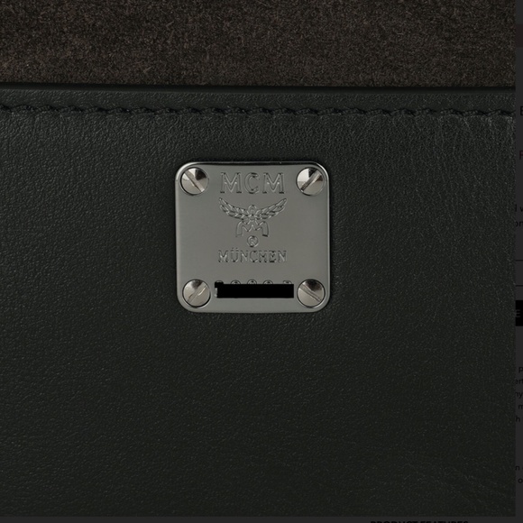 MCM Bags Original Mcm Cubism Suede Crossbody Bag Mini Phantom Grey